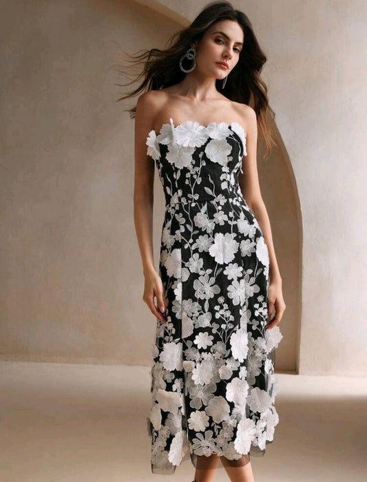 Robe de cocktail bustier