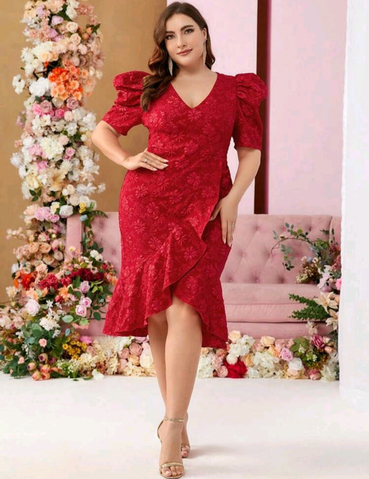Robe de cocktail rouge